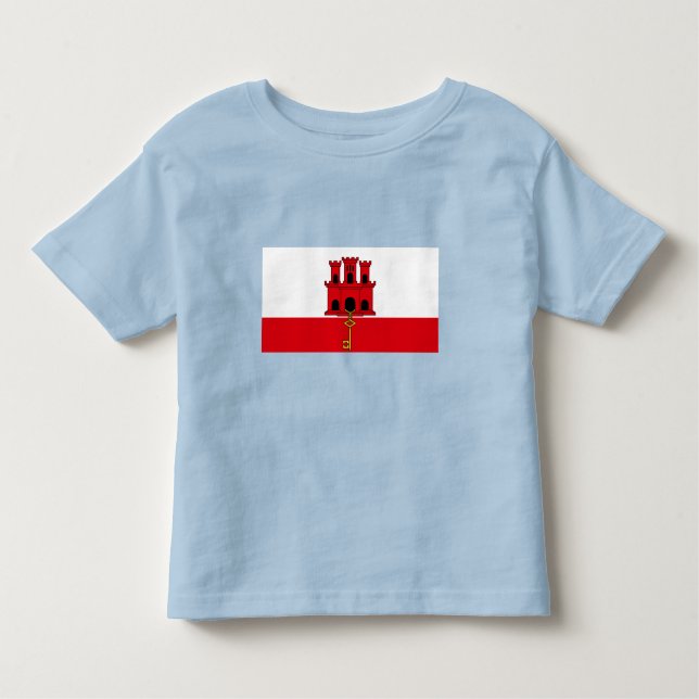 Gibraltar Flag Toddler T-Shirt (Front)