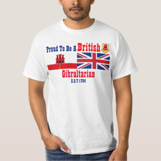 Gibraltar Proud To Be British Gibraltarian T-Shirt