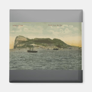 Gibraltar Rock From The Bay, Vintage Magnet