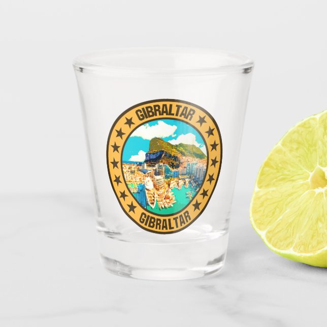 Gibraltar                                          shot glass (Front)