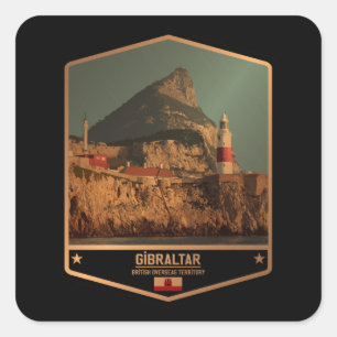 Gibraltar Square Sticker