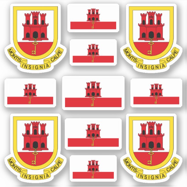 Gibraltarian symbols / coat of arms and flag (Front)