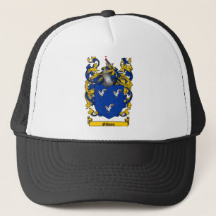 GIBSON FAMILY CREST - GIBSON COAT OF ARMS TRUCKER HAT