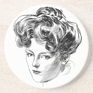 Gibson Girl Coaster Charles Dana Gibson