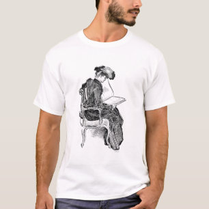 Gibson Girl Reading T-Shirt