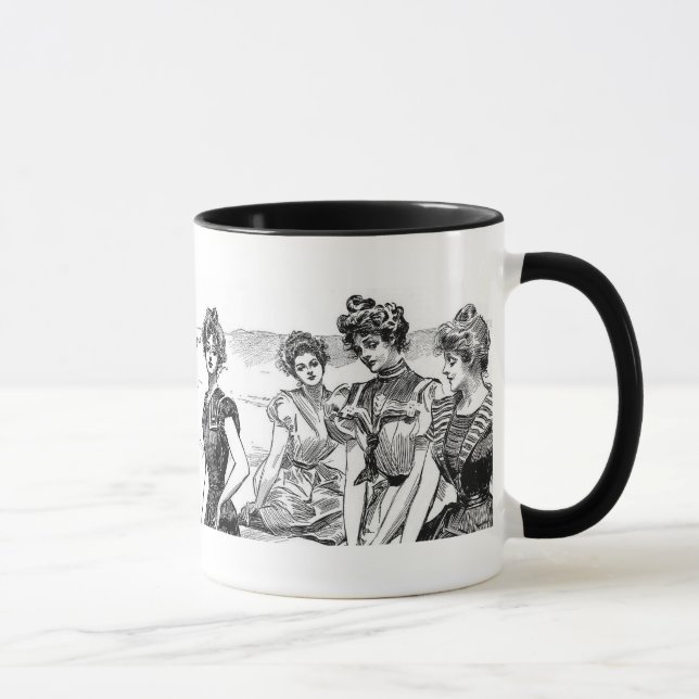Gibson Girls at the Beach Mug (Right)