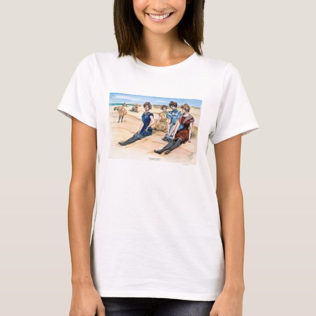 Gibson Girls On The Beach, 1900 T-Shirt (Front)