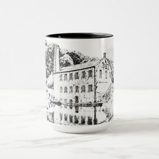 Gibson Mill, Hardcastle Crags Charcoal Artwork Mug