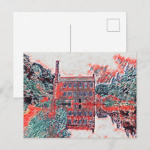 Gibson Mill Red Impressionist Sketch