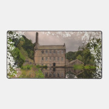 Gibson Mill Reflection - Distressed Watercolour