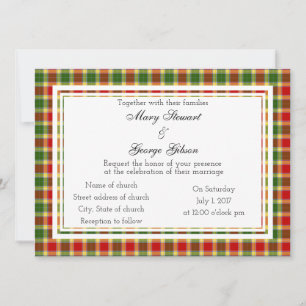 Gibson Scottish Wedding Invitation