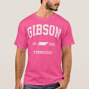 Gibson Tennessee Tn Vintage Athletic Sports Design T-Shirt