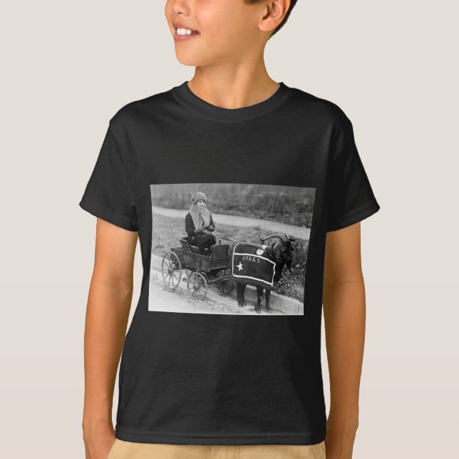 Giddy up, Billy! (Black & White) T-Shirt (Front)