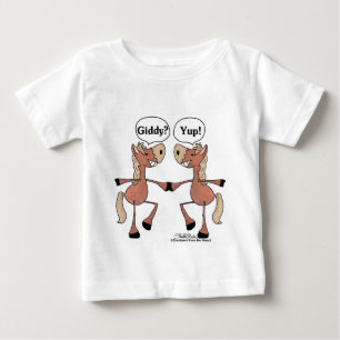 Giddy Up Horses Baby T-Shirt