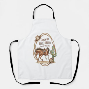 Giddy Up Jingle Horse Apron