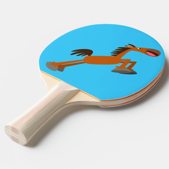 Giddyup, Horsey! Cartoon Horse Ping Pong Paddle (Front Angle)