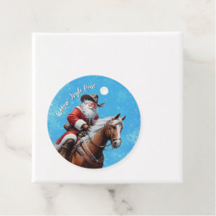 Giddyup Jingle Horse Santa Claus Christmas Gift Favour Tags