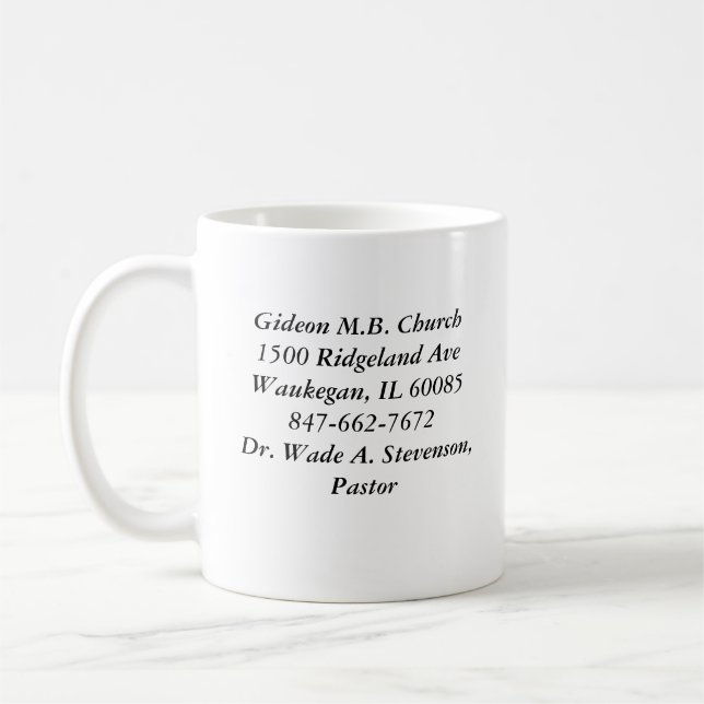 Gideon Classic White Mug (Left)