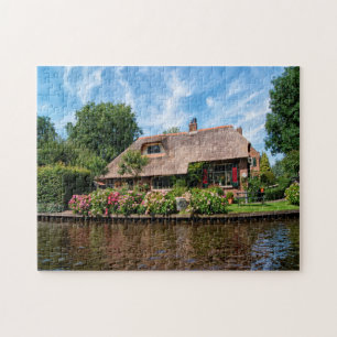 Giethoorn Farm House Holland. Jigsaw Puzzle