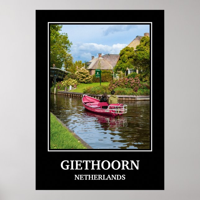 GIETHOORN THE NETHERLANDS TRAVEL POSTER (Front)