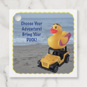 Gift a Ducky with this tag. You've Been Ducked Favour Tags