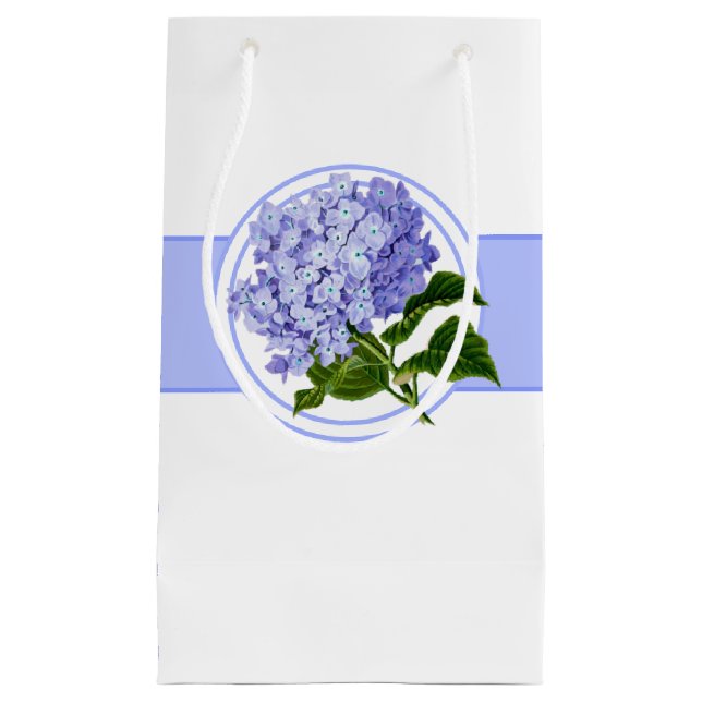 Gift Bag-Blue Hydrangea Small Gift Bag (Front)