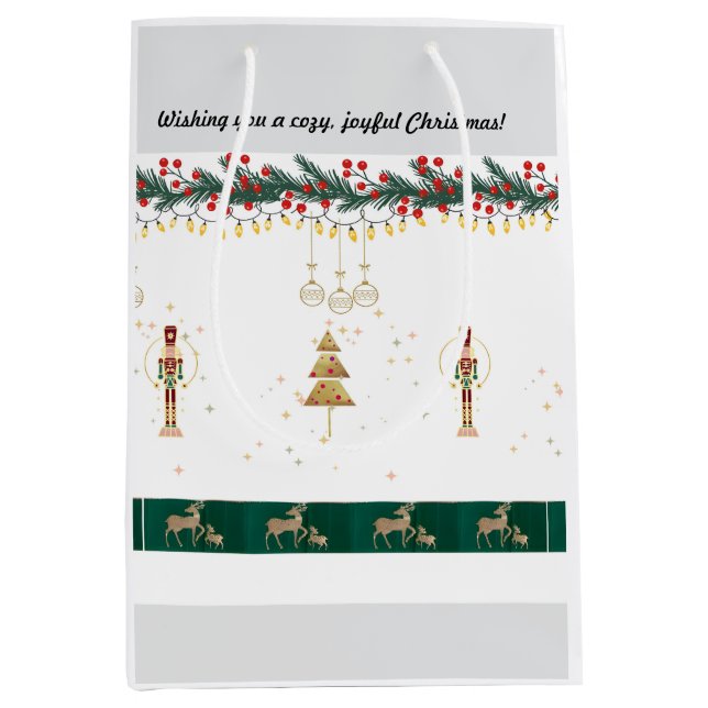 Gift Bag Christmas funny playful (Front)
