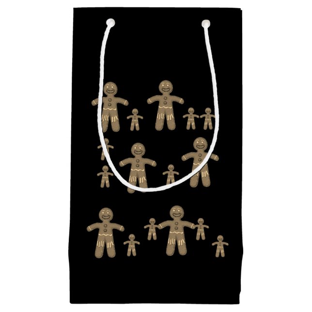 Gift Bag Christmas Gingerbread Man (Front)