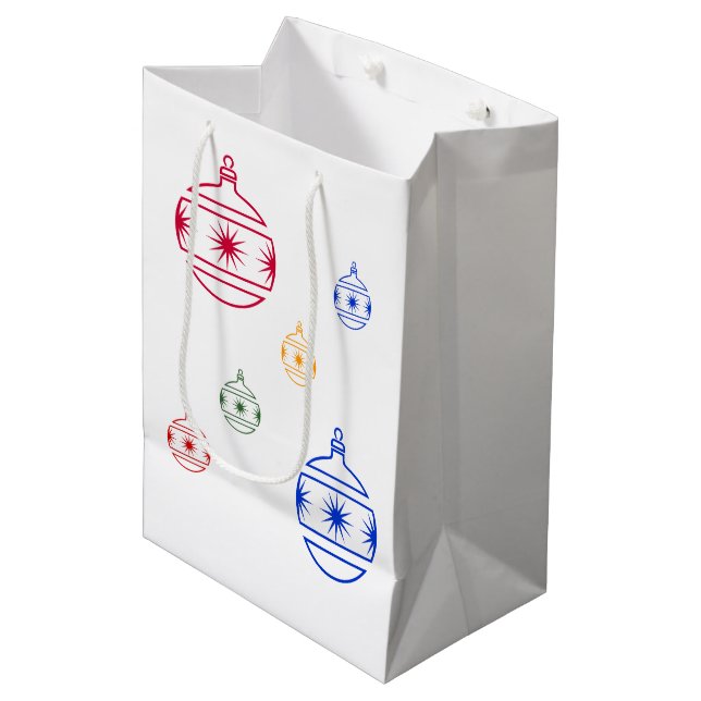 Gift Bag - Christmas Ornaments (Front Angled)