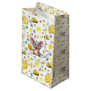 Gift Bag Cute Mouse Cheese Stars Trucks Bananas 