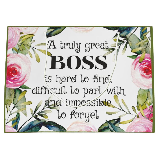 Gift Bag for Boss Christmas Principal Team Office  (Front)