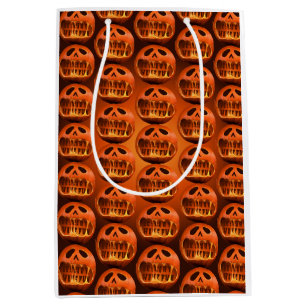 Gift bag Halloween scary pumpkin 