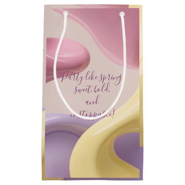 Gift bag in stylish abstract graphic (Front)