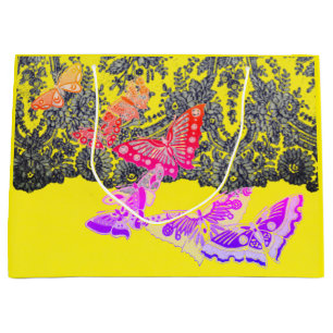 Gift Bag LACE AND BUTTERFLIES 