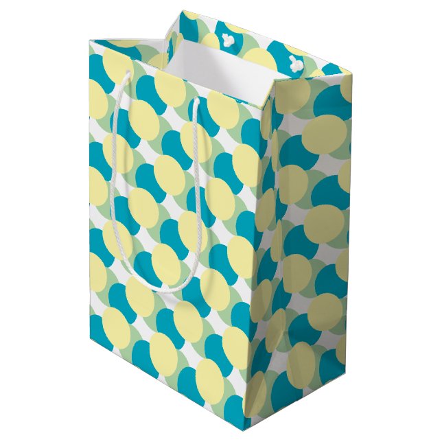 Gift Bag - Pastel Circles Overlapping (Back Angled)