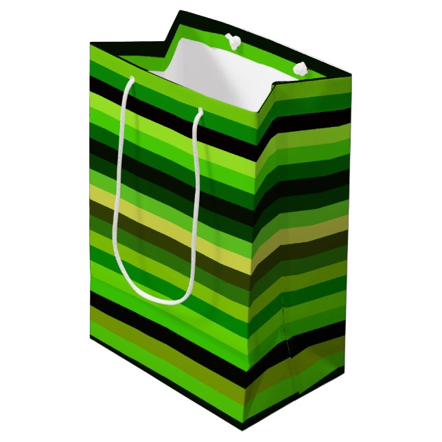 Gift Bag-Stripes Medium Gift Bag (Front Angled)