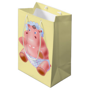Gift Bag with Baby Hippo