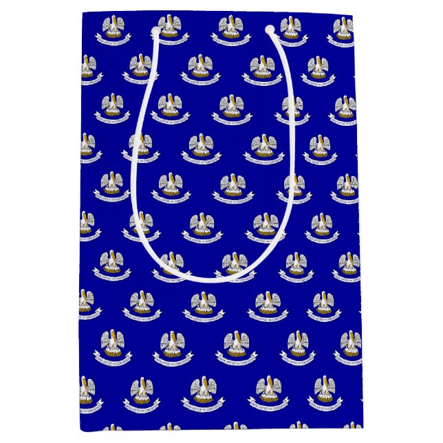 Gift Bag with flag of Louisiana State, USA (Front)