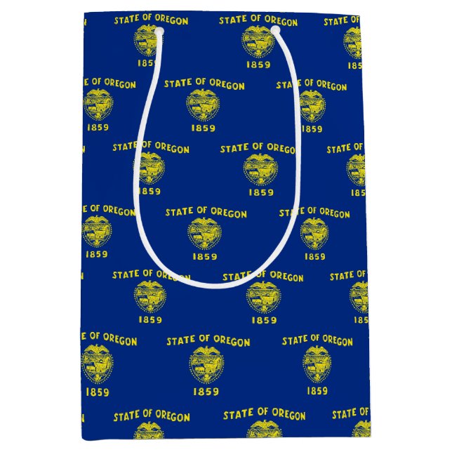 Gift Bag with flag of Oregon State, USA (Front)