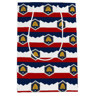 Gift Bag with flag of Utah State, USA