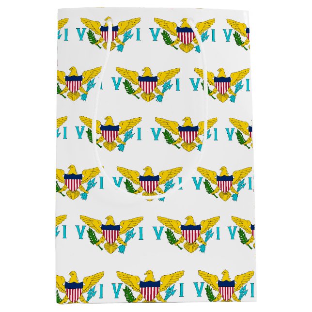 Gift Bag with flag of Virgin Islands, USA (Front)