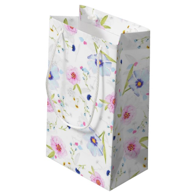 Gift Bag with Flowers (Back Angled)