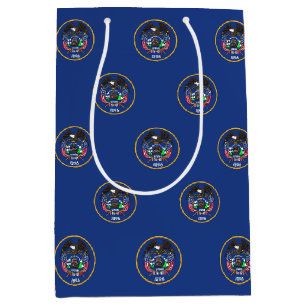 Gift Bag with old flag of Utah State, USA