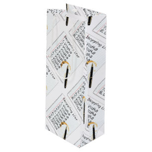 GIFT BAGS - VODKA SHOPPING LIST