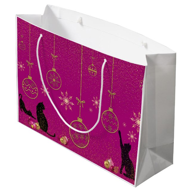 Gift Bags - Whimsical cat enthusiast. (Back Angled)