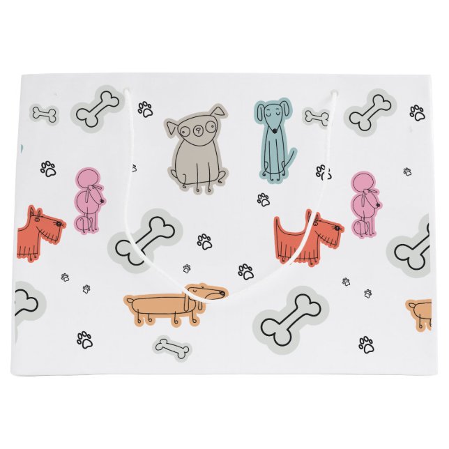 Gift bags with cute animal print (Front)