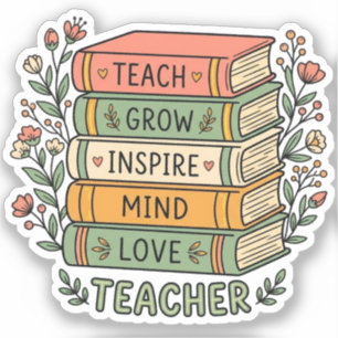 Gift Books + Cute Flowers Teacher Appreciation
