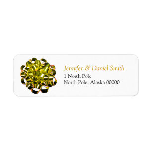 Gift Bow Christmas Card Sticker