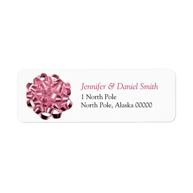 Gift Bow Christmas Mail Stickers (Front)