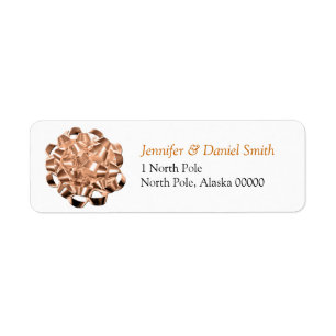 Gift Bow Christmas Self Adhesive Label Sticker